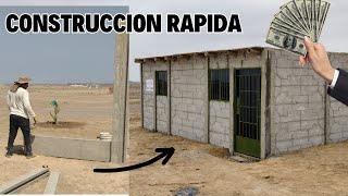 COMO hacer CASA en 10 HORAS usando PLACAS de CONCRETO  BLOQUES DE HORMIGON prefabricado [upl. by Huxley]