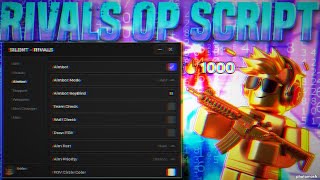 NO BAN amp RIVALS ROBLOX SCRIPT GUI  AIMBOT ESP  UNLOCK ALL  FREE DOWNLOAD  PASTEBIN [upl. by Hnao]