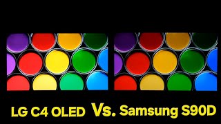 LG C4 OLED Vs Samsung S90D OLED Side by Side Correction Video [upl. by Lledo]