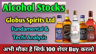 Alcohol stocks  Globus Spirits Ltd share news  globus sprits share price target  globus sprits [upl. by Nollad]