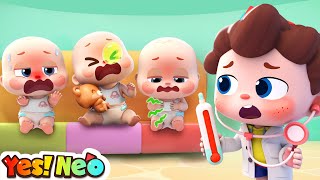 Ten Little Babies Got Sick  Learn Numbers  Baby Care  Nursery Rhyme amp Kids Song  Yes Neo [upl. by Enisamoht265]