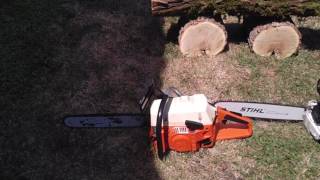 Stihl MS 260 vs Husqvarna Rancher 50 [upl. by Carlee733]