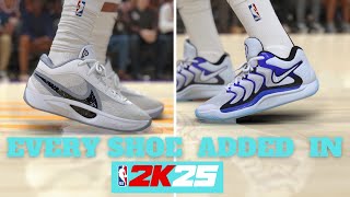 EVERY SHOE ADDED IN NBA2K25 [upl. by Roberts421]