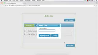 jQuery UI Project To Do List Application Part 1 [upl. by Sone931]