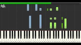 Rachmaninoff  Vocalise  Adelina Piano synthesia tutorial [upl. by Haleemak]