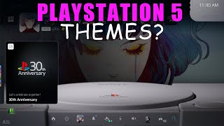 PLAYSTATION 5 THEMES 30th Anniversary ALL The Custom Sounds And Menu Changes [upl. by Dunston402]