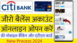 Citibank Savings account zero balance  Citibank Bank Account Opening 2024 [upl. by Rayford963]