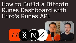 Full Tutorial Build a simple Bitcoin Runes Dashboard using Nextjs shadcn and the Hiro Runes API [upl. by Selle]