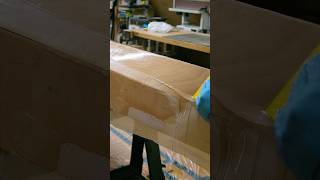 Structure for the Kayak  Fiberglassing the Hull [upl. by Nehgem443]