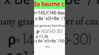 NaOH baume formula  Caustic soda baume formula  Caustic soda twadle calculation [upl. by Crooks81]