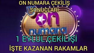 On numara çekiliş sonuçları  milli piyango on numara çekilişi sonuçları 01092023 [upl. by Nahamas]