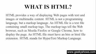 1 Introduction to HTML Hindi [upl. by Devlen]