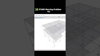 ETABS warning fix [upl. by Yliram]