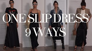 One Maxi Slipdress 9 ways [upl. by Wieren]