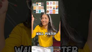 Making Wall Posters from scratch 😍 shorts minivlog dailyvlog wallposter [upl. by Ylatfen]