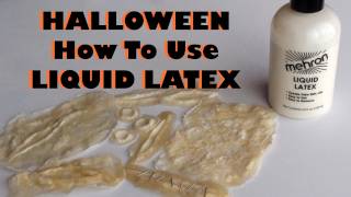 Halloween  Liquid Latex  How to use it amp make your own prosthetics [upl. by Gulick]