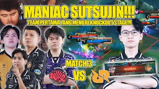 MANIAC SUTSUJIN TEAM PERTAMA KNOCKOUT MATCH 3 BO 3 RRQ HOSHI VS TWISTED MINDS M6 WORLD CHAMPIONS [upl. by Betz989]