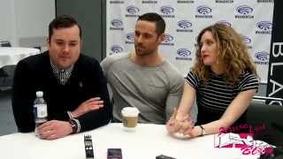 Kristian Bruun Dylan Bruce and Evelyne Brochu talk Orphan Black during Wondercon 2015 [upl. by Hoem338]