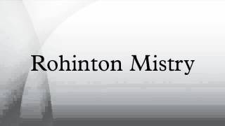 Rohinton Mistry [upl. by Aikem]