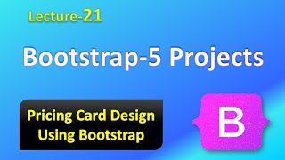 Bootstrap Project  Pricing Card Design Using HTML amp Bootstrap [upl. by Dom]