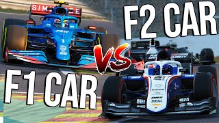 Can An F2 Car Keep Up With An F1 Car [upl. by Aliak]