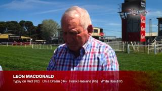 The Races TV  9 October 2014  Leon Macdonald  Hill Smith Stakes [upl. by Rollin476]