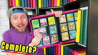 Can I 100 Complete EVERY Pokemon Card Binder Charizard ex AGAIN [upl. by Notserk]