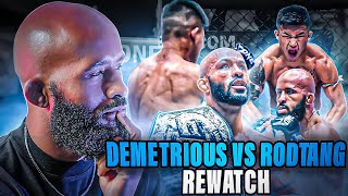 MUAY THAI vs MMA DEMETRIOUS JOHNSON Rewatches EPIC Fight vs RODTANG [upl. by Amalia]