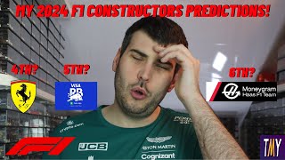 MY 2024 Formula 1 Constructors Predictions [upl. by Aduhey]