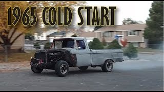 9yr Cold Start 1965 Ford F100 [upl. by Georgy74]