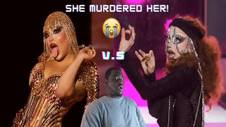 RPDR S16 EP12 Lipsync Reaction  Elimination  Morphine Love Dion vs Dawn [upl. by Tezile928]