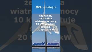 Czy wiesz że turbina wiatrowa o mocy 10 kW kosztuje średnio 20 tys złkW Tel 48 223508333 [upl. by Pesek]