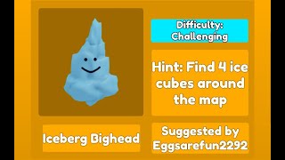 How to get the Iceberg Bighead  Find the Big Heads Roblox [upl. by Carline]