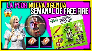 NUEVA AGENDA SEMANAL DE FREE FIRE EMOTE Pase Boyah Marzo Skin FUEGO VIOLETA Tarjeta cambio de nombre [upl. by Antonino]