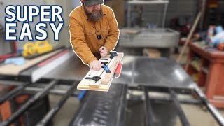 Rockler Taper Straightline Jig Setup [upl. by Gladis]