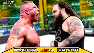 Brock Lesnar vs Bray Wyatt  Extreme Rules  WRESTLEMANIA 31 DAY  WWE August 102024 [upl. by Havard405]