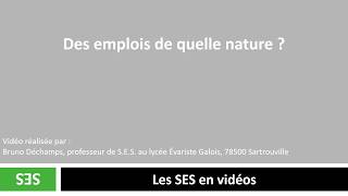 Des emplois de quelle nature [upl. by Hadwin]