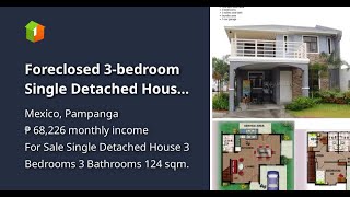 Foreclosed 3bedroom Single Detached House For Sale in Mexico Pampanga [upl. by Daley]