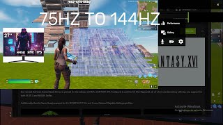 I switched from 75hz to 144hz [upl. by Ollehcram]