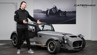 A Brand New Caterham 620R Finished in Nardo Grey  A Walk Around With Jean [upl. by Aohk]