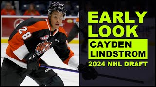 CAYDEN LINDSTROM Highlights 2024 NHL Draft [upl. by Nibla597]