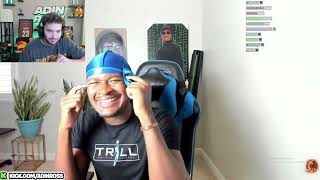 Adin Ross reacts to solluminati first video back [upl. by Laspisa]