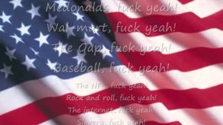 Team America  America Fck Yeah Lyrics [upl. by Jaan]