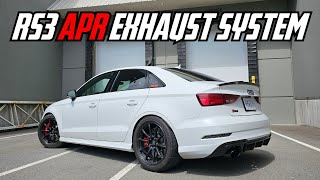 THE APR RS3 EXHAUST SOUNDS BADASS [upl. by Susann]