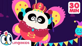 CARNIVAL SONG 🎭🎶  More Party Songs for Kids  Lingokids [upl. by Helene916]