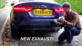 The Jaguar XE Gets A New Exhaust [upl. by Anadroj744]