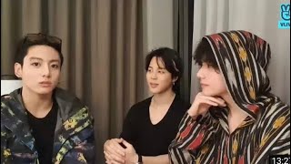 ENG SUB BTS Taehyung jimin and jungkook live Full live  vminkook vlive [upl. by Cowley369]