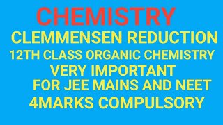 Clemmensen Reduction Reaction part 2 in 12th class Chemistry in Hindi chemistry [upl. by Clary]