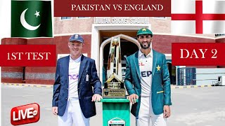 PAKISTAN VS ENGLAND DAY 2 TEST 1 I LIVE CRICKET MATCH STREAMING  LIVE SCORE [upl. by Gemoets]