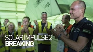 LEG 17 LIVE Solar Impulse Airplane  BREAKING  Flight postponed [upl. by Einimod821]